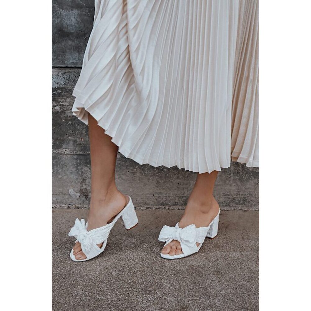 Lulus Dorothea Ivory Knotted High Heel Sandals White - Size 8.5